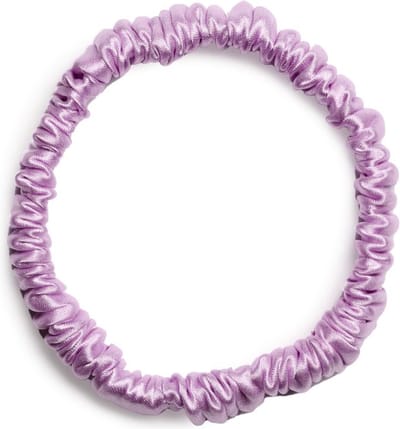 Lajetti - 100% Zijden Haarelastiek Lila - Silk Skinny Zijde Scrunchie Moerbei