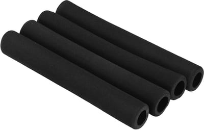 Set van 4 Isolatie Schuim Buizen, 18mm ID 28mm OD 200mm Lengte, Flexibele Schuim voor Handgreep Ondersteuning, Gitaarstandaard en Dakdragers - Zwart