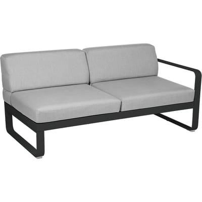Fermob BELLEVIE 2 zits module rechts - 42 drop mat - 79 Flanelgrijs