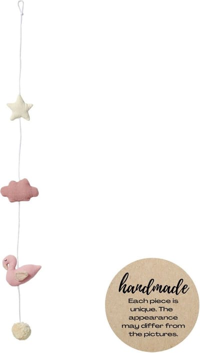 Nordic Coast Company - Muur slinger - Kids Deco - Zwaan - Roze Klein