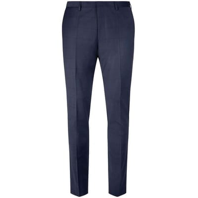 Roy Robson Broek Subtle Check Navy / male