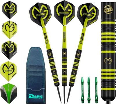 ABC Darts - Dartpijlen Brass + 4 sets Michael van Gerwen Flights