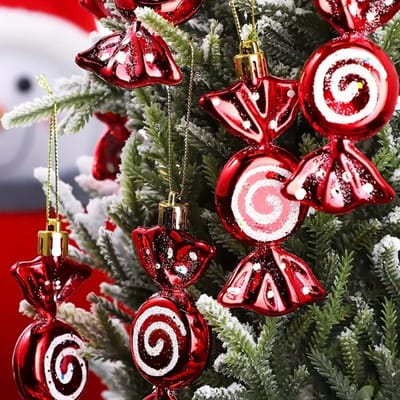 Livano Kerstballen - Kerstversiering - Acryl - Set - Feestelijke Decoratie - 6 Stuks