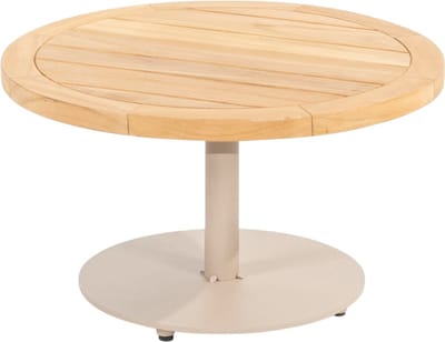 4 Seasons Outdoor Volta Teak Salontafel Latte - Ø60 cm