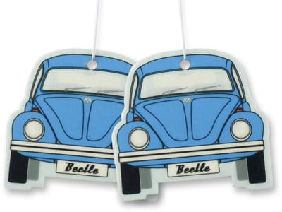 VW Collection by BRISA - Set van 2 Volkswagen luchtverfrissers met VW Kever/Beetle-motief (Vers)