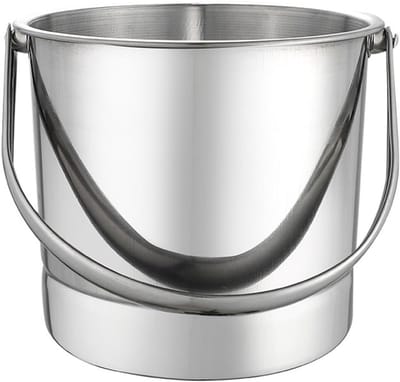IJs Emmer RVS - IJsemmer voor IJsblokjes en handvat - 14,5 x 13 x 12,5 cm