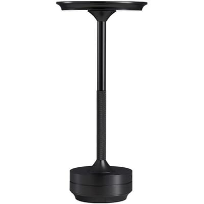 Arlgsite draadloze nachtkast- en tafellamp op accu - led-tafellamp met aanraakbediening en dimfunctie, met USB-oplaadbare batterij, zwart, voor
