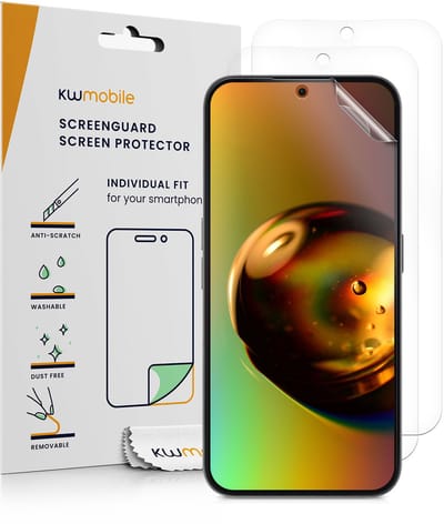 kwmobile 3x screenprotectors geschikt voor Nothing Phone 3a / Phone 3a Pro - beschermende folie voor smartphone
