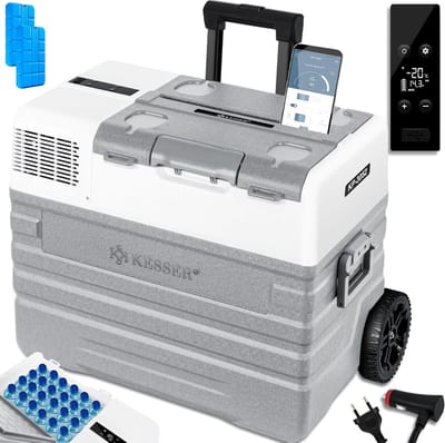 Elektrische Koelbox 52L met APP Controle en USB-Aansluiting - Ideaal voor Auto en Camping