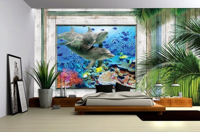 Poster | Blauw , Groen | 104 x 70,5 cm