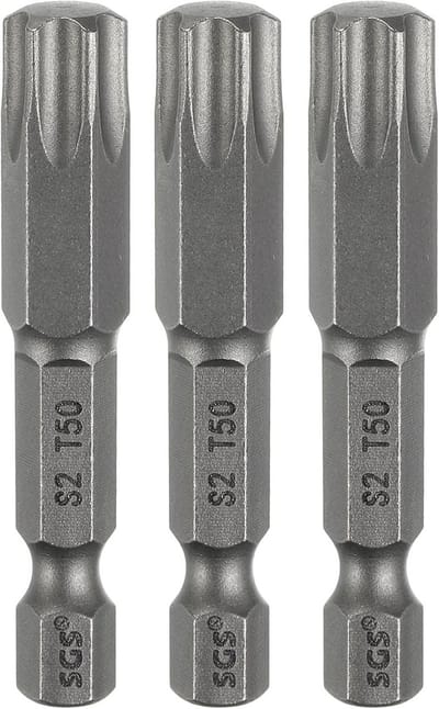 3-delige T50 Torx Schroevendraaier Bit Set Magnetisch S2 Staal