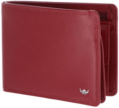 Golden Head Leren portemonnee Polo RFID Protect Scheintasche mit RV 1364 Rot donkerrood