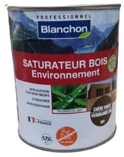 Blanchon Hout Saturator Milieu Vriendelijke BuitenBeits kleur verbrand eiken 982 0.75L