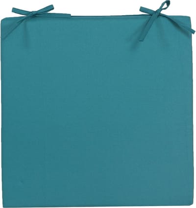 Anna's Collection Stoelkussen - blauw - binnen en buiten - 40 x 40 cm - Tuinstoelkussen
