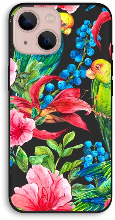 Case Company® - Hoesje geschikt voor iPhone 13 hoesje - Papegaaien - Biologisch Afbreekbaar Telefoonhoesje - Bescherming alle Kanten en Schermrand