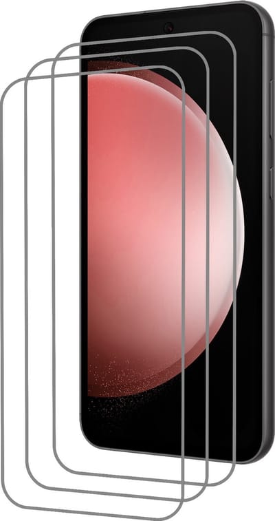 Screenprotector - 3 Stuks - Geschikt voor Samsung Galaxy S23 FE - Extra Sterk - Beschermglas - Gehard Glas - Tempered Glass - Screen Protector - Bescherm Cover