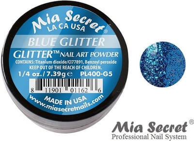 Glitter Acrylpoeder Blue