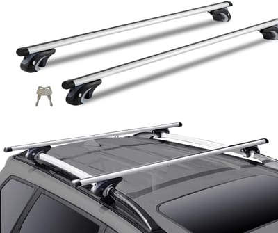 VIEMAE Dakdragers - Dakrails - Dakraildrager - Universeel - Verstelbaar - Aluminium - Maximaal 90 KG - Voor SUV's en sedans