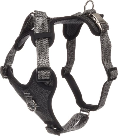 Flamingo - Hond Harnas Mago Donkergrijs L 45-71cm 50-80cm 25mm