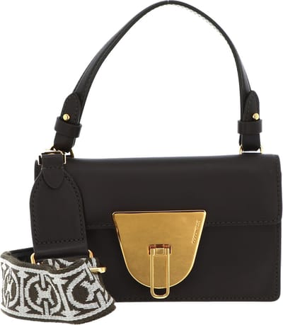 COCCINELLE Leren Schoudertas Avondtas Coccinellenico Selleria Handbag Bark Donkergroen