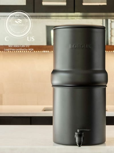 BOROUX Legacy™ Compact waterfilter - 6,8 liter - zwart