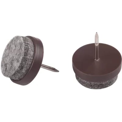 Fix-o-moll Meubelglijder Viltglijders Met Nagel - Nagelbaar - Vilt - Diam. 20mm - Rond - 16 Stuks