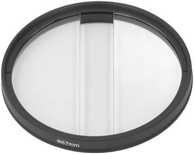 Dailygoody - Center Field Split Dioptrie Effect Filter - Effectfilter - Verbeter beelden - 67MM - Fotografie accessoires - Geschikt voor camera's ...