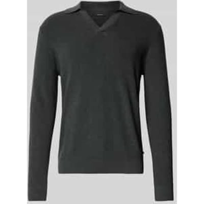 Gebreide pullover met ribboorden, model 'kollo'
