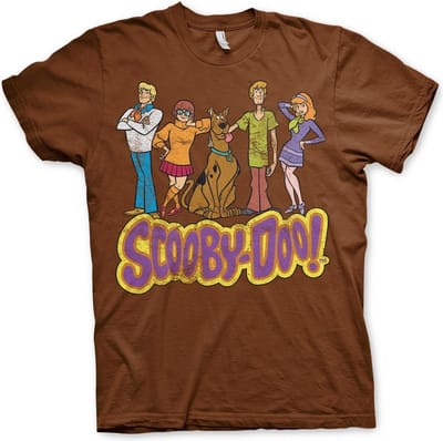 ScoobyDoo Heren Tshirt -M- Team Distressed Bruin