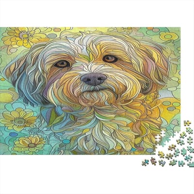 Hondenpuzzel - 1000 Stukjes - Ontspanning Thuis - Hoge Resolutie Print - 75 x 50 cm - Stijl 10