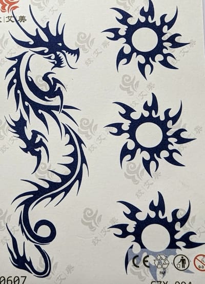 Semi-permanente tatoeage - Bijna original - Makkelijk in gebruik - Kool - Sexy - Waterbestendig - Mooie ontwerpen - Natuurlijk Veganistisch - Niet-toxisch – Duur tot 10 a 15 dagen - Door idereen te gebruiken.- A41