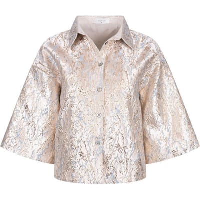 NUKUS Leena Blouse Dames - Jurken - Goud - Maat M
