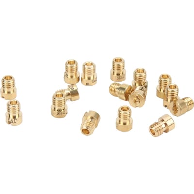 16 stuks Scooters Hoofdsproeier Carburateur Hoofdsproeier Kit Vervanging voor PWK Keihin OKO CVK 90‑150 beige