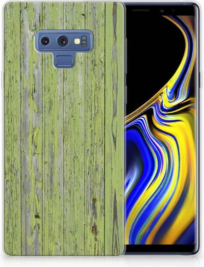 Samsung Galaxy Note 9 Bumper Hoesje Green Wood