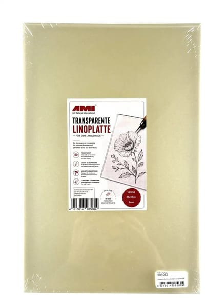 Lino soft 3 mm transparant 20 x 30 cm