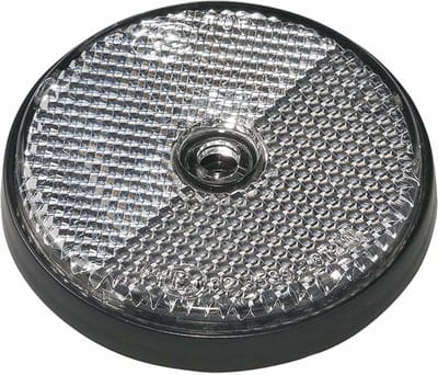 ProPlus Reflector rond - wit - 60 mm - schroefbevestiging - E-keur