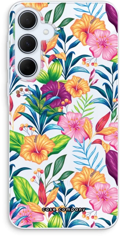 Case Company® - Hoesje geschikt voor Samsung Galaxy A35 hoesje - Tropisch 2 - Soft Cover Telefoonhoesje - Bescherming aan alle Kanten en Schermrand