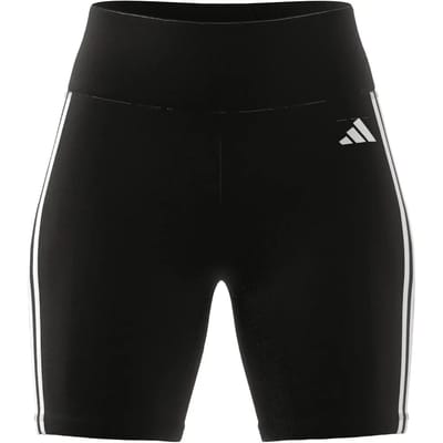 adidas Performance Training Essentials 3-Stripes High-Waisted Korte Legging - Dames - Zwart- XS