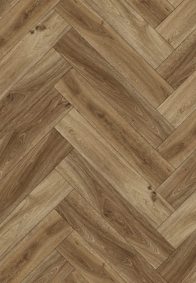 Mexen Amsterdam vinyl panelen visgraat 635 x 127 mm SPC 6,5 mm onderlaag 1,5 mm, 4 V-Groef, Eik - F1191-0635-127-505-4V1-01
