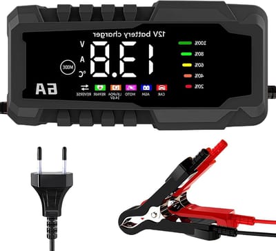 Acculader 12V 6A - Volautomatisch - LCD-display - Efficiënte impulsherstel - ShopVlot