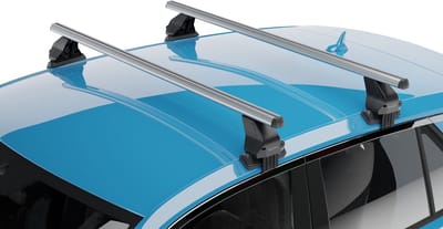 Dakdragers geschikt voor Alfa Romeo 147 2000-2010 3-deurs hatchback Menabo Omega 2.0 Alu zilver