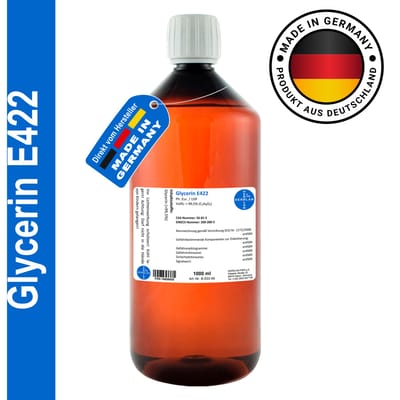 NONE 99,5% Glycerine 1000 ml   Voor het maken van crèmes, lotions, gels, balsems   HERRLAN-kwaliteit   Gemaakt in Duitsland