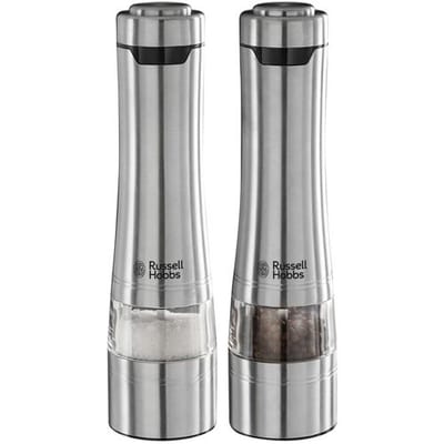 Russell Hobbs Elektrische zout- en pepermolen (Zilver)