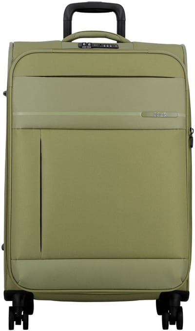 Jump Monthélys 4 wielen Trolley 67 cm met uitbreidingsplooi - Zachte bagage - TSA slot - light green