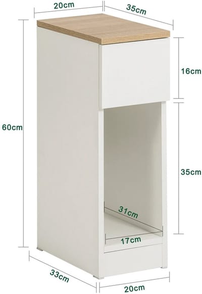 Bresht Bijzettafel - Nachtkastje - Nachtkastjes set van 2 -