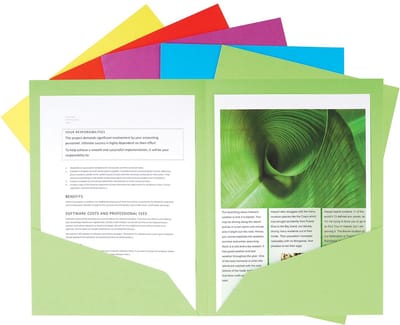 Exacompta 10x ROCK''S 210 - Pak van 25 mappen met dubbele klep A4 of A3 - Geassorteerd - 415000E