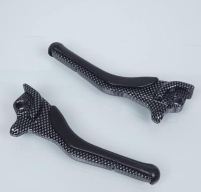 Paire de levier de frein TNT look carbone pour scooter MBK 50 Nitro Neuf