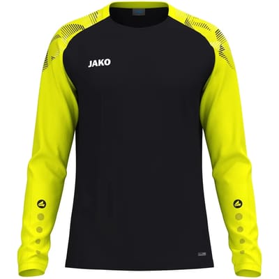 Jako Sonic Longsleeve Kinderen - Zwart / Fluogeel | Maat: 116