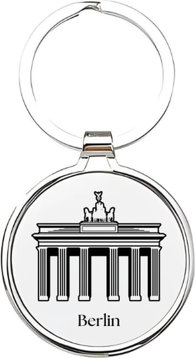 Akyol - berlin Sleutelhanger - Berlijn - vakantiegangers - de echte berlijn liefhebber - duitsland - cultuurliefhebber - brandenburger tor sleutelhanger - brandenburger tor - duitsland liefhebber - europa - 4 x 7,5 CM