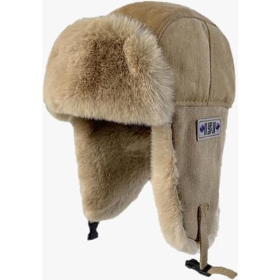 Lei Feng Hoed Mannen en Vrouwen Winter Pluche Verdikt Oorbescherming Hoed Noordoost Fietsen Koude Hoed Outdoor Ski Katoenen Hoed Trend brown